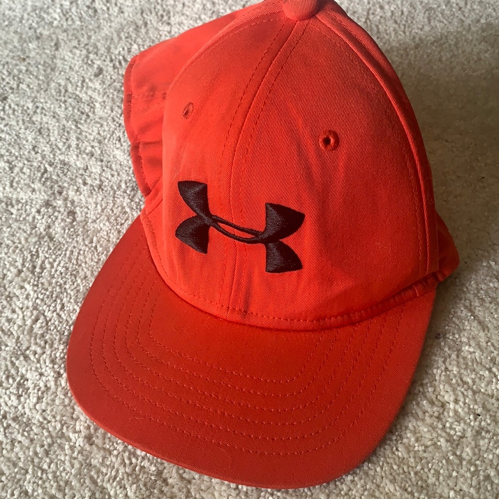 Orange under armour youth adjustable hat